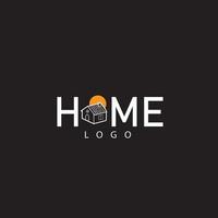 Home vector logo template for real estate company. Illustration of roof. Design element. Creative idea for logotype