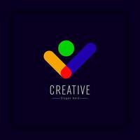 Creative and innovative youth logo design has a true youth soul in people logo style vector