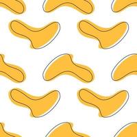 Blob shape abstract seamless pattern vector
