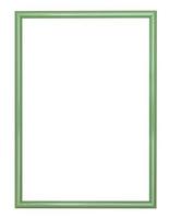 empty green narrow wooden picture frame photo