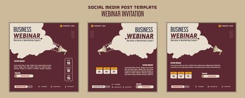 Social media post template modern design, for digital marketing online or poster marketing template vector