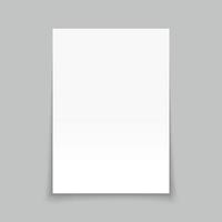 Blank a4 paper template. Brochure mockup for your design vector