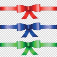 color bow knot vector