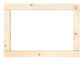 simple rectangular frame from wooden planks photo