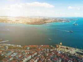 vista aérea de estambul foto