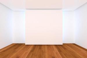 empty room color wall and wood floor photo