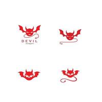 devil logo vector template