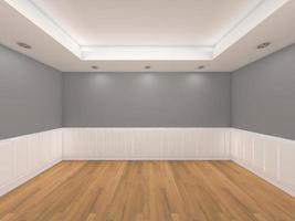 empty room gray color wall photo