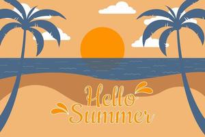 Summer vacation background Vector