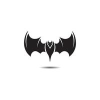 bat open wings flying concept elements icon vector