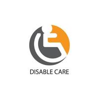 Disabled icon illustration isolated vector sign symbol