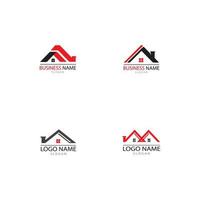 REAL ESTATE   PROPERTY  AND CONSTRUCTION LOGO DESIGN FOR BUSINESS CORPORATE SIGN . VECTOR