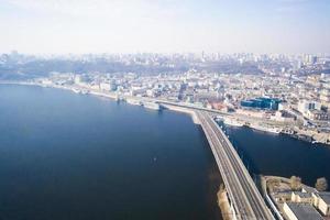 media maratón de nova poshta kyiv. vista aérea. foto