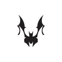 bat open wings flying concept elements icon vector