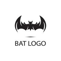 bat open wings flying concept elements icon vector