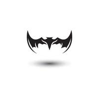 bat open wings flying concept elements icon vector