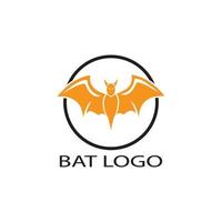 bat open wings flying concept elements icon vector