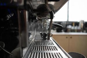 coffee machine in a bar close up. photo