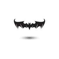 bat open wings flying concept elements icon vector