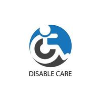 Disabled icon illustration isolated vector sign symbol