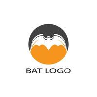 bat open wings flying concept elements icon vector