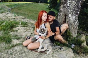 Photo of a couple in the mountains