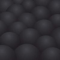 Abstract realism background with black 3d spheres. Vector banner template of black gradient balls. Luxury composition with black realistic ball. Geometric futuristic shapes for trendy design or banner