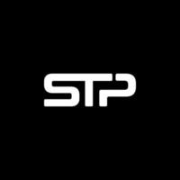 vector de diseño de logotipo de letra stp