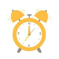 Alarm clock, wake-up time. Illustration for printing, backgrounds, covers and packaging. Image can be used for greeting cards, posters, stickers and textile. Isolated on white background. vector