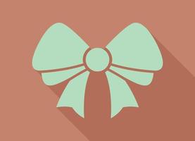 Festive bow for Christmas gift, New Year element - Vector