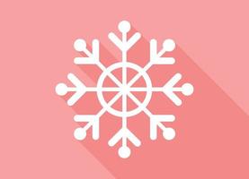 Icono de copo de nieve de Navidad de invierno realista abstracto - vector