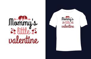 Valentine vector t-shirt design with silhouettes, typography, print, vector illustration