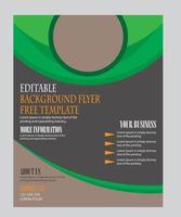 Creative modern vector flier concept with dynamic