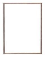 empty narrow wooden picture frame photo