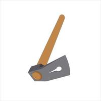 Realistic Axe Icon isolated on white vecor illustration vector