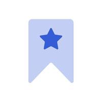 book mark with star icon vector