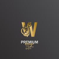 luxury letter logo vector