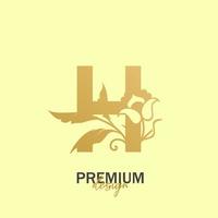 letter logo luxury, beauty logo vector