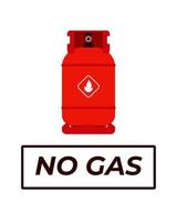 No gas concept. Flat style. vector