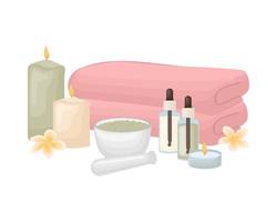 SPA service concept. Background for web, landing pages, etc. Cute flat style. vector