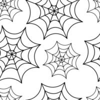 Spider web seamless pattern for Halloween decoration. Background for wallpapers, textiles, papers, fabrics, web pages. vector