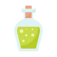 Potion bottle. Bottle of poison for Halloween design. vector