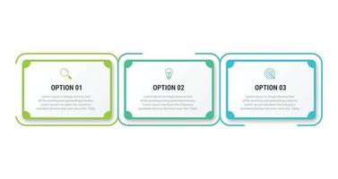 Vector infographic design template with 3 options or steps