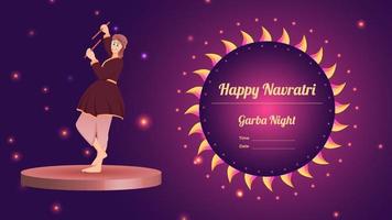 creative dandiya vector, Happy Navratri. vector