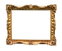 horizontal wide baroque wooden picture frame photo