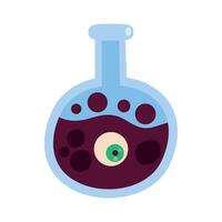 witch potion with eye vector