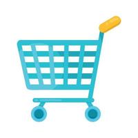 shopping cart trolley vector