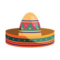 mexico culture hat vector