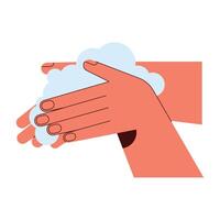 hands human washing vector