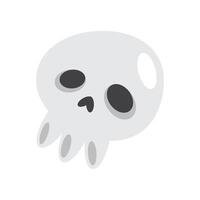 halloween skull head vector